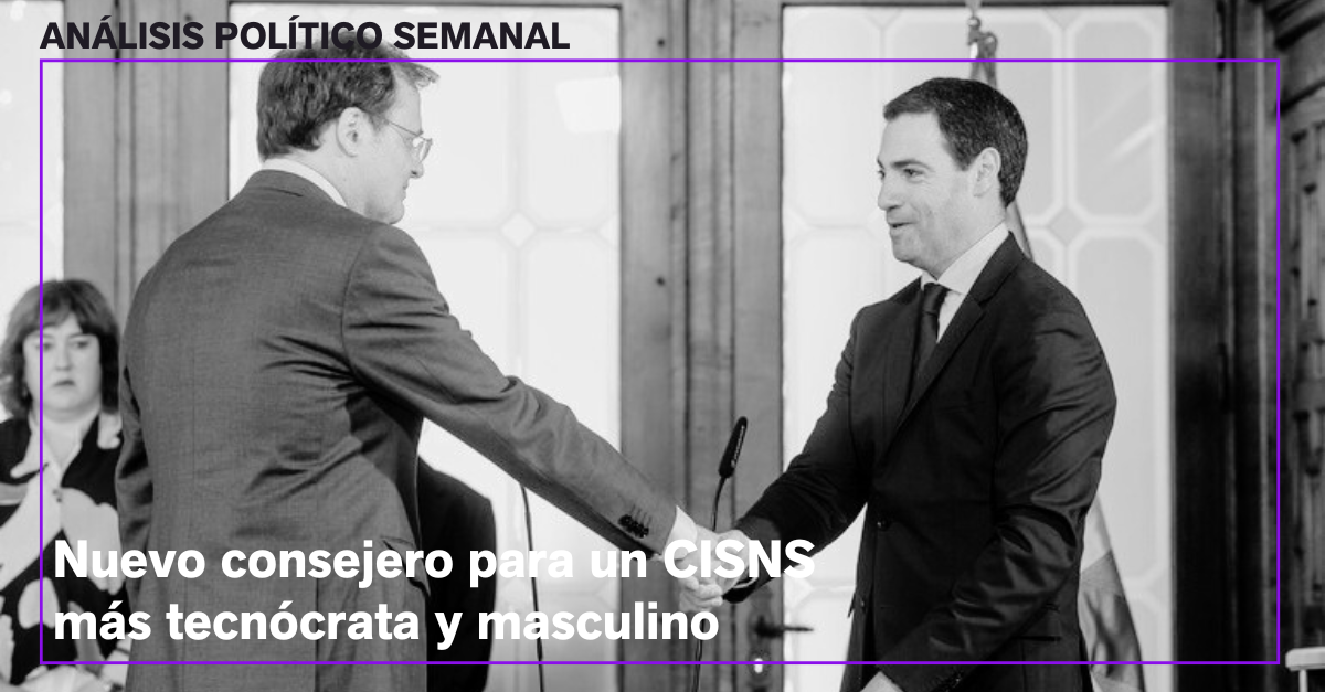 Nuevo consejero para un CISNS más tecnócrata y masculino